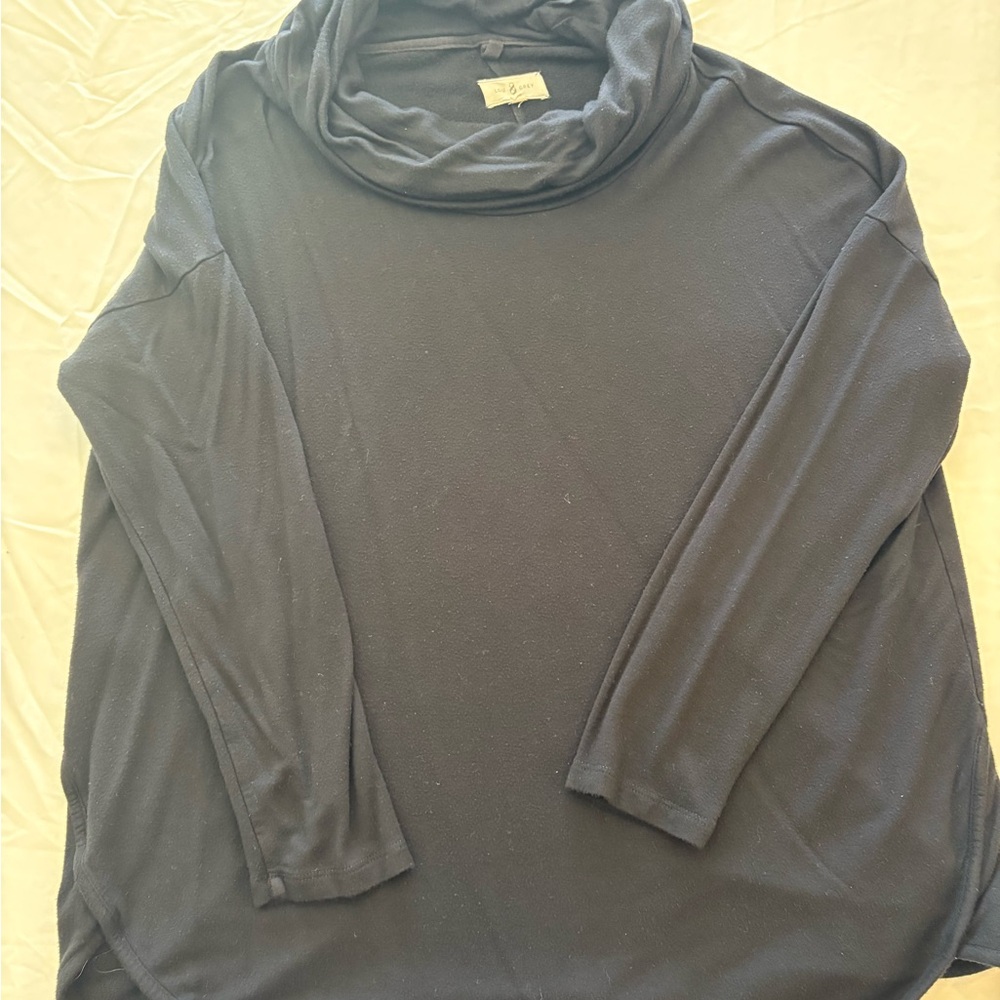 Women's Black Cowl Neck Sweater